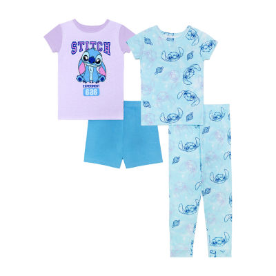Disney Collection Girls Lilo & Stitch 4-pc. Pajama Sets