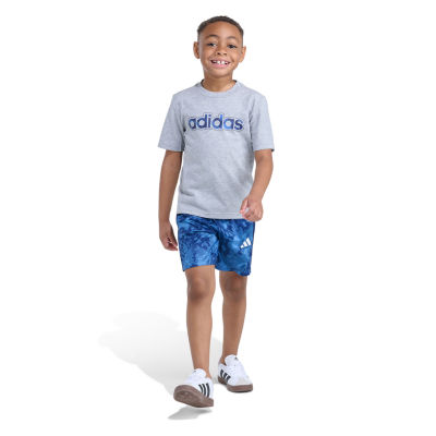 adidas Little Boys 2-pc. Short Set