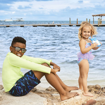 Thereabouts Little & Big Kid Boys Drawstring Waist Animal Board Shorts