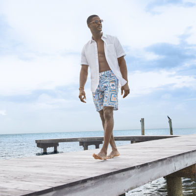 St. John's Bay Mens Abstract Board Shorts