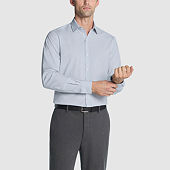 Van Heusen Slim Mens Slim Fit Stretch Fabric Wrinkle Free Long Sleeve Dress  Shirt