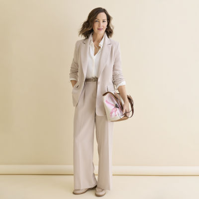 Liz Claiborne Womens Relaxed Fit Blazer