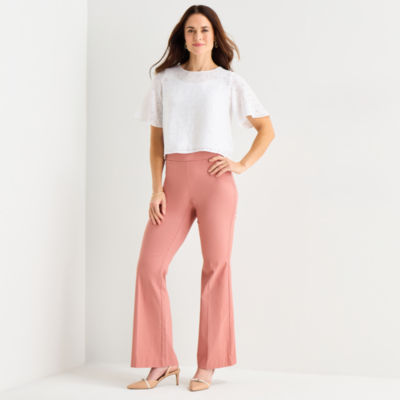 Liz Claiborne Lisa Womens Tall Flare Pull-On Pant