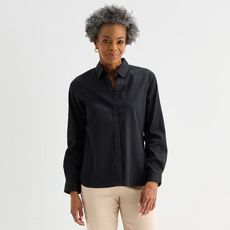 Liz Claiborne Womens Tall Long Sleeve Dress Shirt