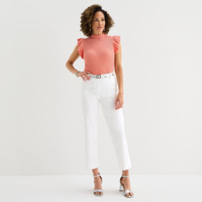 Liz Claiborne Emma Womens Slim Mid Rise Ankle Pant