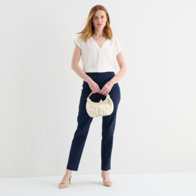 Liz Claiborne Lisa Womens Straight Pull-On Pant