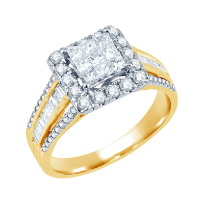 CT.T.W. Natural Diamond 10K Yellow Gold Engagement Ring