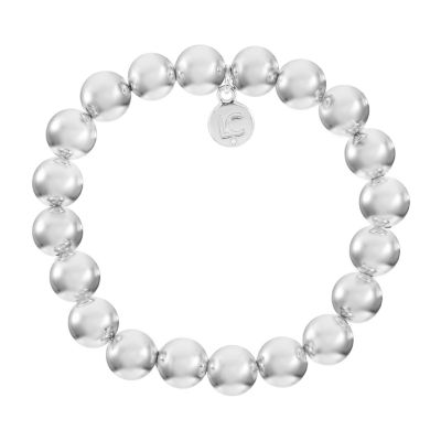 Liz Claiborne Silver Tone Round Stretch Bracelet, Color: Silver Tone ...