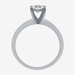 Womens 1 CT. T.W. Genuine White Diamond 10K White Gold Round Solitaire Bridal Set