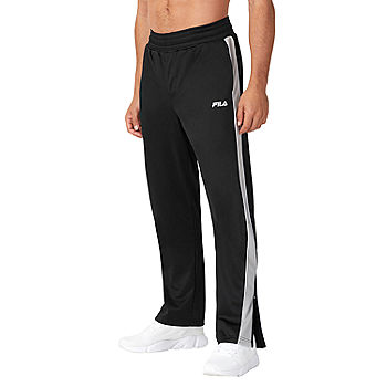  Fila Mens Active Track Pants (Black, Small) : Clothing