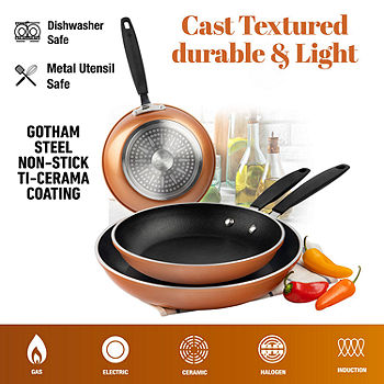 Gotham Steel 11 inch Copper Cast Textu Nonstick Fry Pan