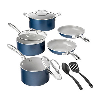 Granitestone Emerald 10-pc. Nonstick Pots and Pans Cookware Set, Color:  Emerald - JCPenney