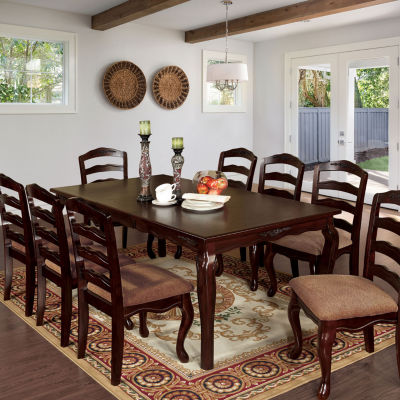 Palmvilla Dining And Kitchen Collection Rectangular Wood-Top Dining Table