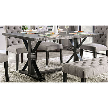 Partina City Rund ned taxa Nimitz Rectangular Wood-Top Dining Table, Color: Antique Black - JCPenney