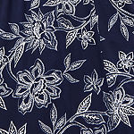 Robbie Bee Plus 3/4 Sleeve Floral Puff Print Midi Fit + Flare Dresses