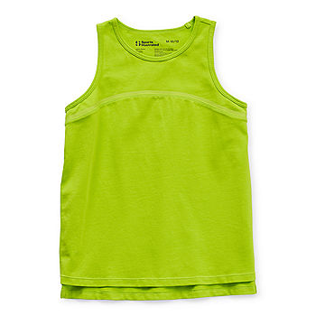 Sports Illustrated Little & Big Girls Crew Neck Tank Top, Color: Totally  Lime - JCPenney