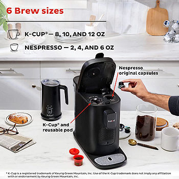 Instant Solo 2-in-1 Single Serve Coffee Maker for K-Cup Pods and Ground Coffee, Black