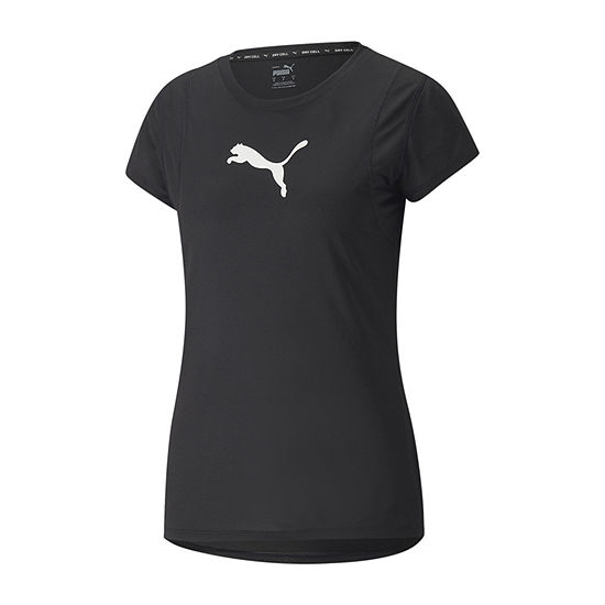 Puma Womens Crew Neck Short Sleeve Graphic T-Shirt