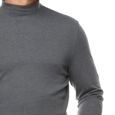 free country mens long sleeve mock neck top