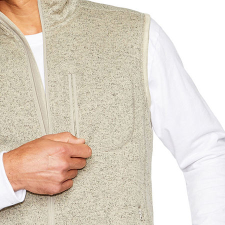 Smiths Workwear Mens Fleece Vest, X-large, Beige