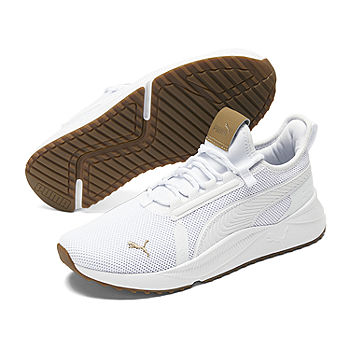 PUMA Pacer Future Street Gum Mens Running Shoes, Color: White White Gold -  JCPenney
