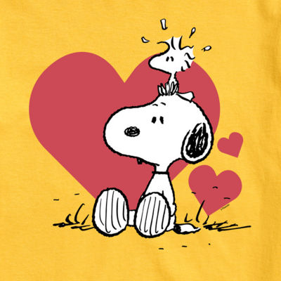 Mens Short Sleeve Peanuts Valentine's Day T-Shirt