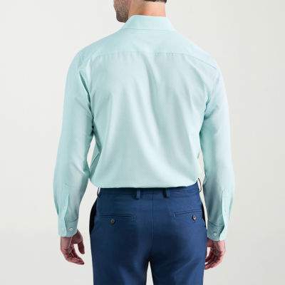 Haggar Smart Wash Mens Classic Fit Easy Care Long Sleeve Dress Shirt