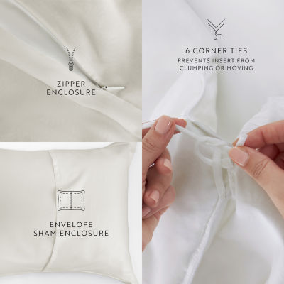 Casual Comfort 3 Piece Vintage Washed Cotton Duvet Cover Set