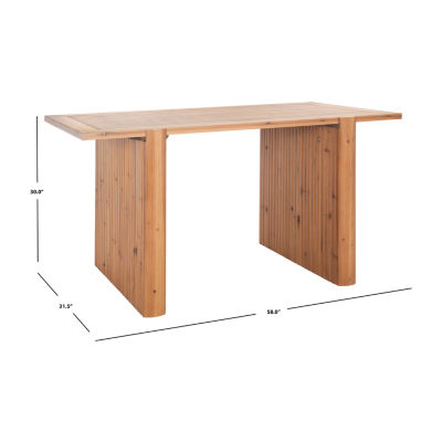 Safavieh Amell Rectangular Wood-Top Dining Table