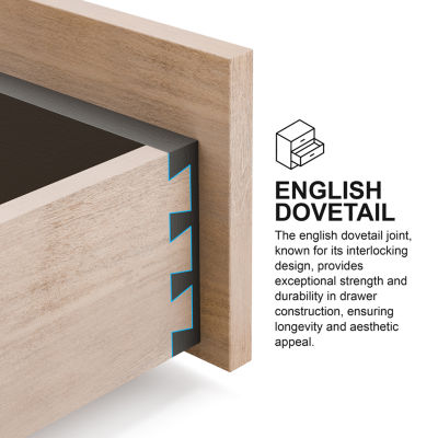 Gristalt 2-Drawer Nightstand
