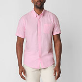 Wrangler Checotah Mens Classic Fit Long Sleeve Striped Button-Down Shirt