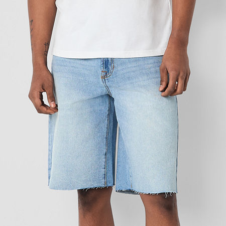 Arizona 12" Mens Baggy Fit Denim Short, 34, Blue