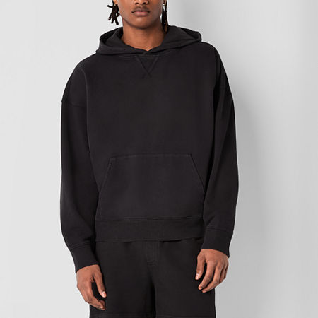 Arizona Mens French Terry Zip-Up Hoodie, Medium, Black