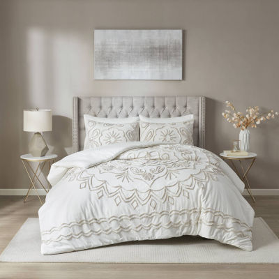 Madison Park Juliana Cotton Chenille 3-pc. Medallion Comforter Set