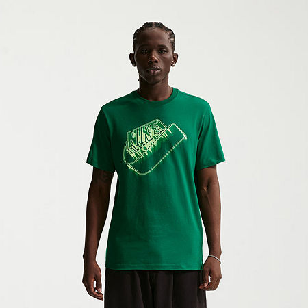 Nike Mens Crew Neck Short Sleeve Graphic T-Shirt, Xx-large, Green