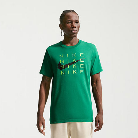 Nike Swoosh Mens Crew Neck Short Sleeve Classic Fit Graphic T-Shirt, Xx-large, Green