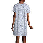Adonna Womens Petite Short Sleeve Scoop Neck Nightgown