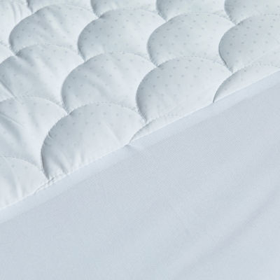 Blue Ridge Home Fashions Damask Dot 350 Thread Count Mattress Pad