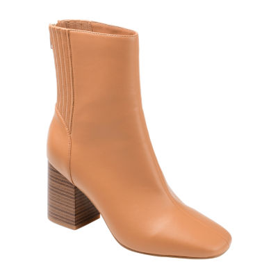 Journee Collection Womens Maize Stacked Heel Booties