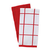 Martha Stewart Waffle 6-pc. Kitchen Towel Set, Color: Red - JCPenney