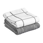 T-Fal Solid & Check Parquet 2-pc. Kitchen Towel