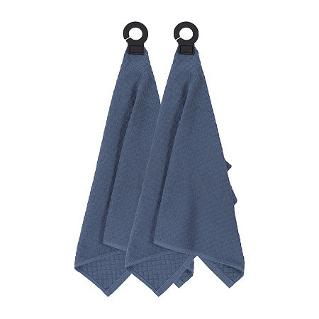 Ritz Hook Hang 2-pc. Kitchen Towel, One Size, Blue