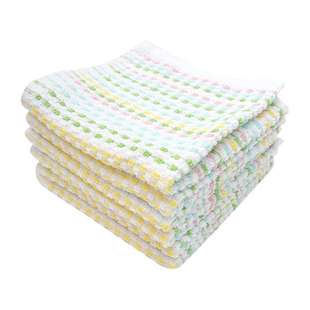 Ritz Pebble 6-pc. Bar Mop Cloth Dish Cloths, One Size, Pink