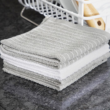 Bar Mop Towels, White with Stripe