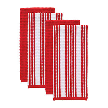 Martha Stewart Waffle 6-pc. Kitchen Towel Set, Color: Red - JCPenney
