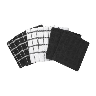 Ritz Terry 6-pc. Solid and Check Dish Cloth Set