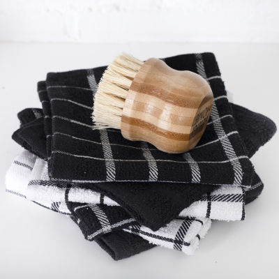 Ritz Terry 6-pc. Solid and Check Dish Cloth Set