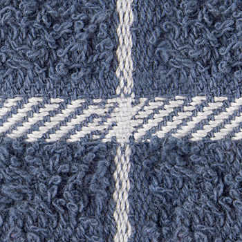 RITZ Royale Federal Blue Checkered Cotton Kitchen Towel (Set of 2