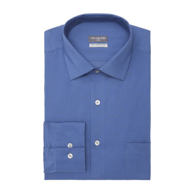 Van Heusen Ultra Flex Mens Regular Fit Wrinkle Free Long Sleeve Dress Shirt