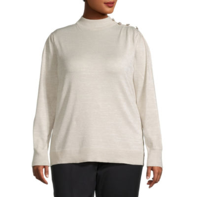 Jcpenney womens mock on sale turtleneck